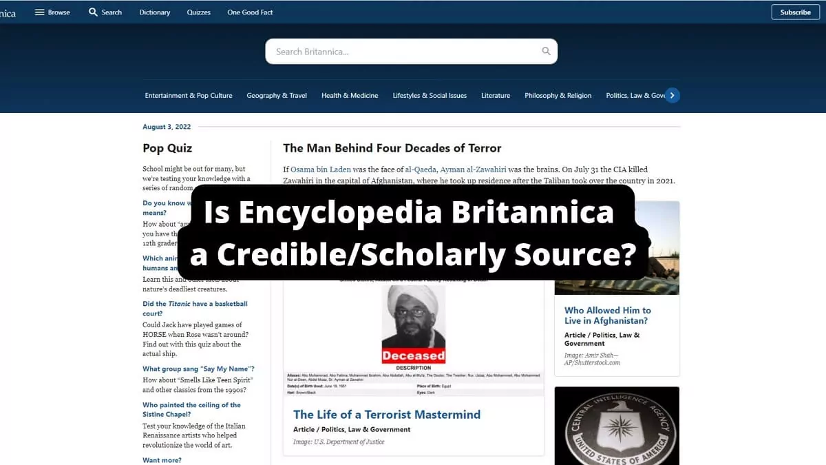 Is Britannica Scholarly